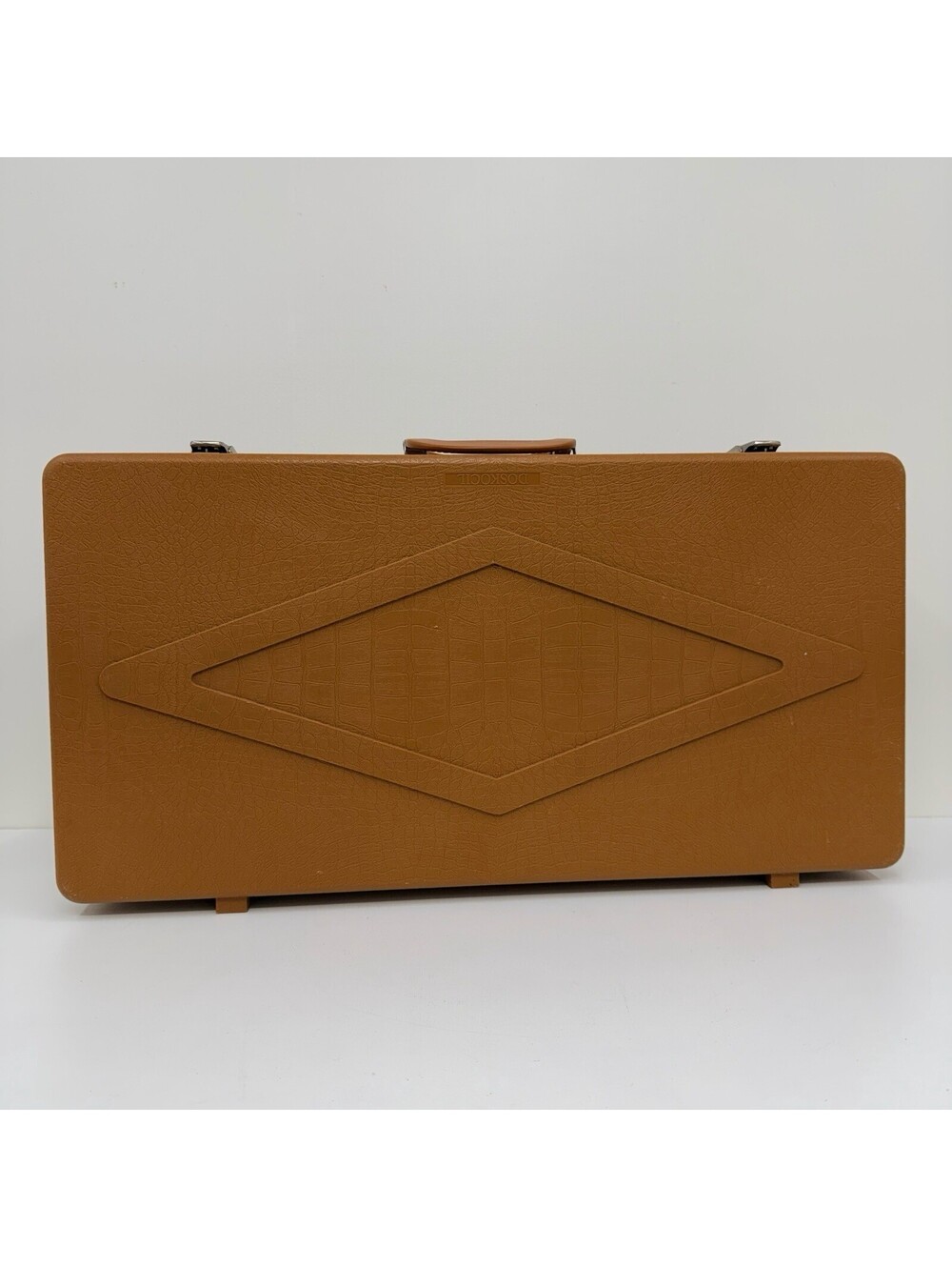 Vintage Doskocil Gun Guard Hard Case Brown Alligator Pattern Foam Lined 26"